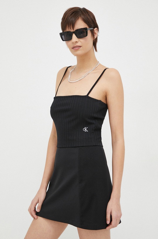 Calvin Klein Jeans top czarny J20J221009.PPYX