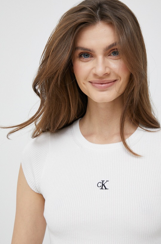 Top Calvin Klein Jeans bílá J20J220709.PPYX