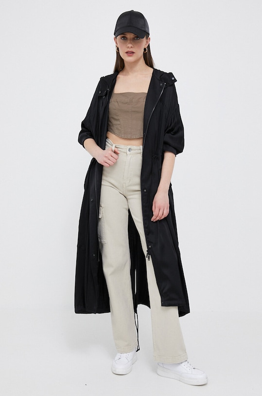 Calvin Klein Jeans top J20J220714.PPYX brązowy SS23