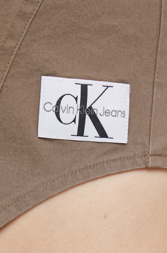 Calvin Klein Jeans top J20J220714.PPYX brązowy