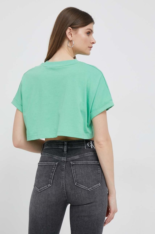 Ruházat Calvin Klein Jeans pamut póló J20J221048.PPYX zöld
