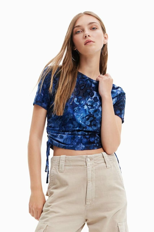 Футболка Desigual slim голубой 23SWTKA3