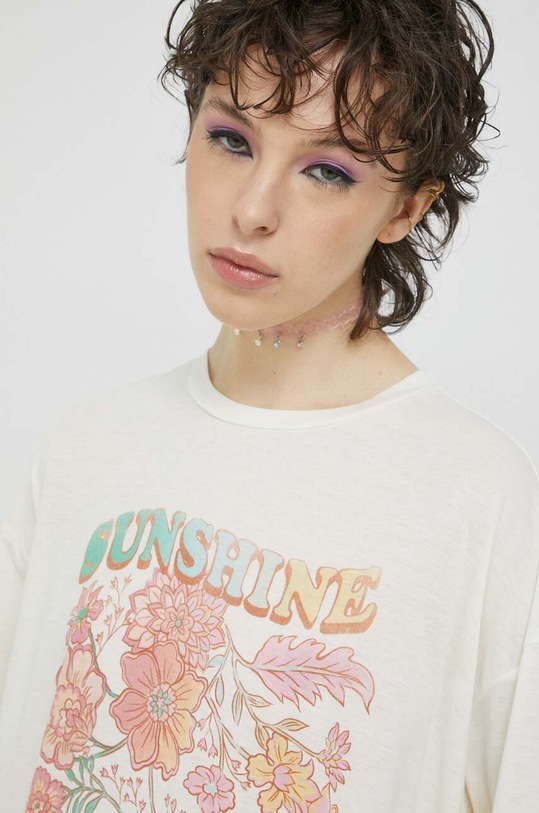 Billabong t-shirt beżowy EBJZT00116