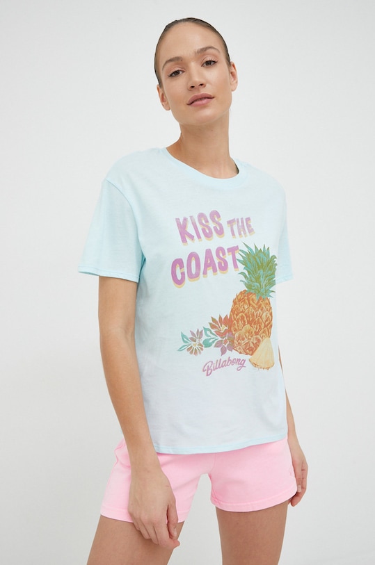 Billabong t-shirt bawełniany EBJZT00120 niebieski SS23