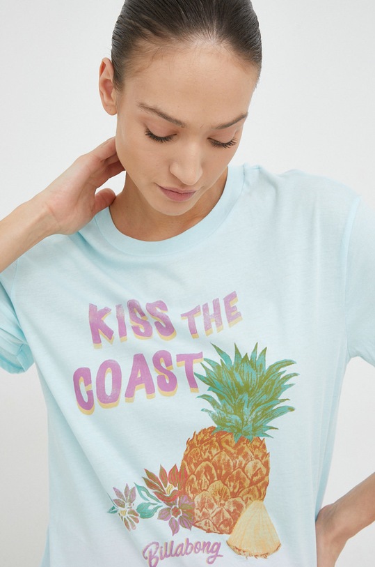 Billabong t-shirt bawełniany niebieski EBJZT00120