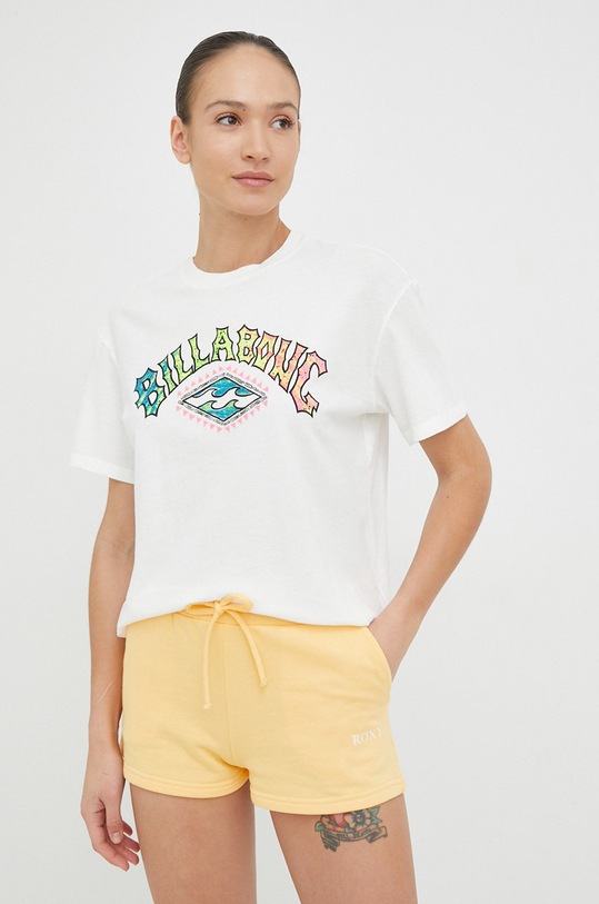 Odzież Billabong t-shirt bawełniany ABJKT00456 biały