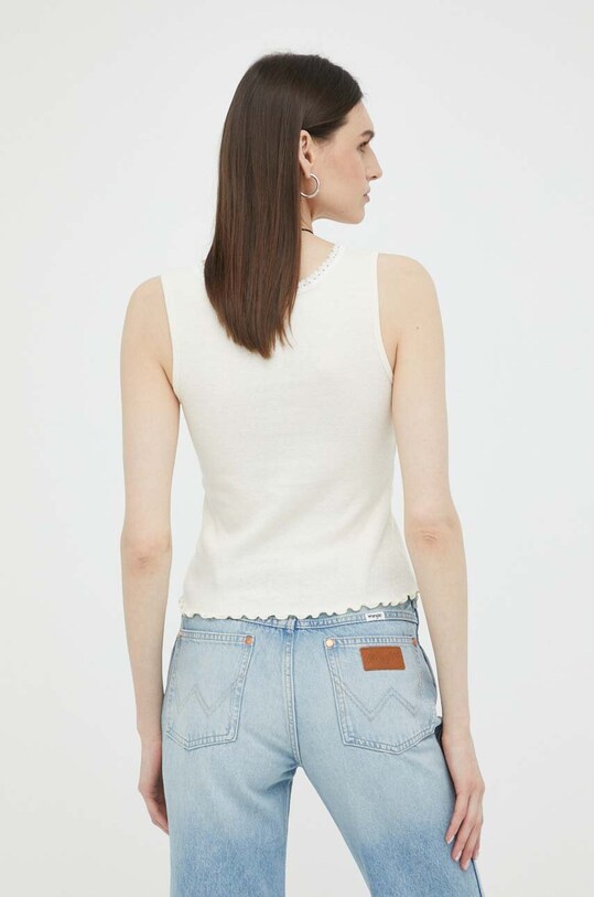 Odzież Levi's top z domieszką lnu A4931.0000 beżowy