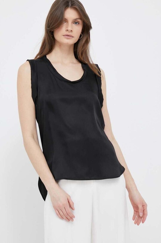 Блузка Sisley casual чорний 52ADLH00M.100