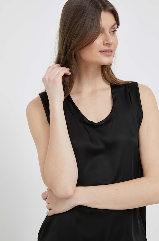 Sisley bluzka czarny 52ADLH00M.100