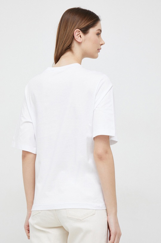 Odjeća Pamučna majica Sisley 3LANW100J.101 bijela