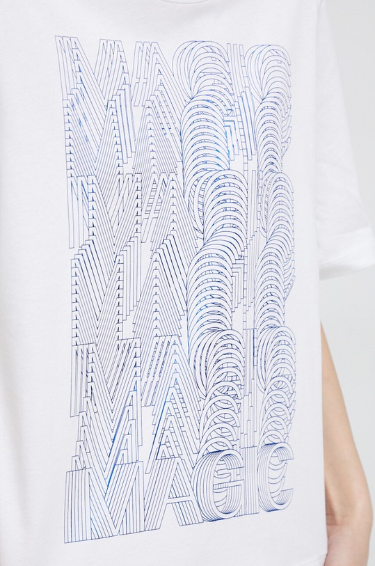 Pamučna majica Sisley 3LANW100J.101 bijela