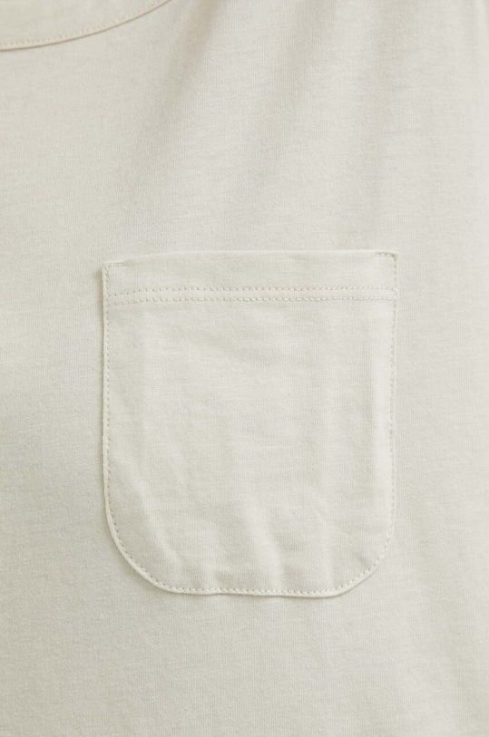 Sisley t-shirt bawełniany 3096L104B.14Z beżowy