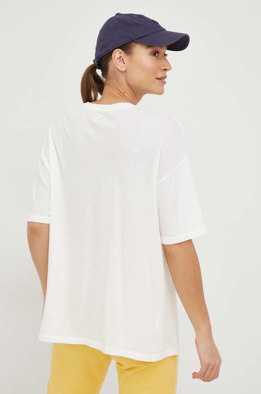 Odzież Billabong t-shirt bawełniany X SMILEY ABJKT00455 biały