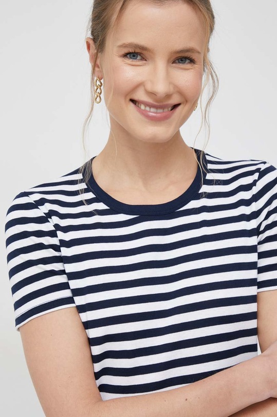 United Colors of Benetton tricou din bumbac bleumarin 3OA6E16A0.616..