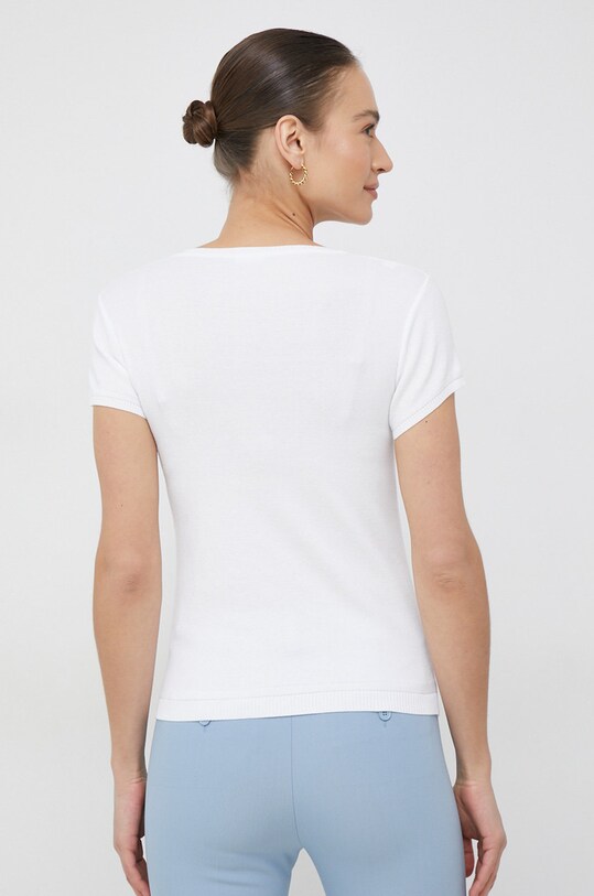 Oblečenie Bavlnené tričko United Colors of Benetton 1091D1M10.101 biela