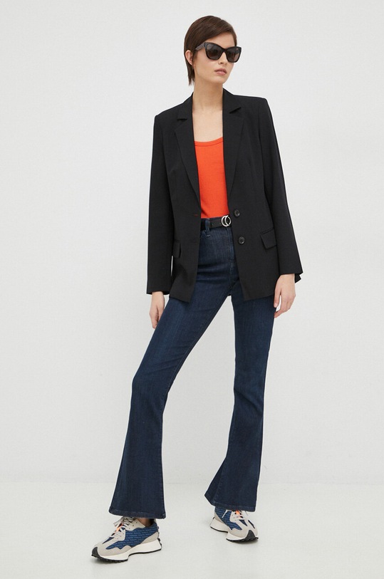 United Colors of Benetton top bawełniany 3GA2E8397.3T5 pomarańczowy SS23