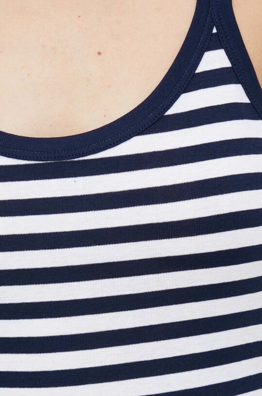 United Colors of Benetton top bawełniany 3OA6E8397.616. granatowy