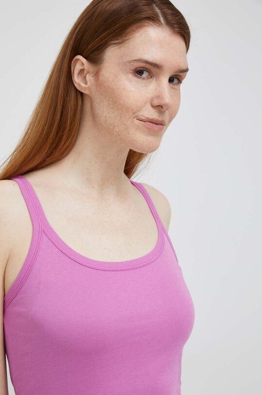 Bavlněný top United Colors of Benetton fialová 3GA2E8397.0K9