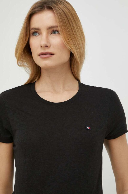 Футболка Tommy Hilfiger WW0WW38986.PPYX чёрный SS23
