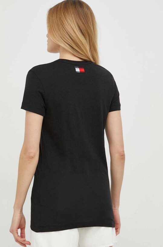 Одежда Футболка Tommy Hilfiger WW0WW38986.PPYX чёрный