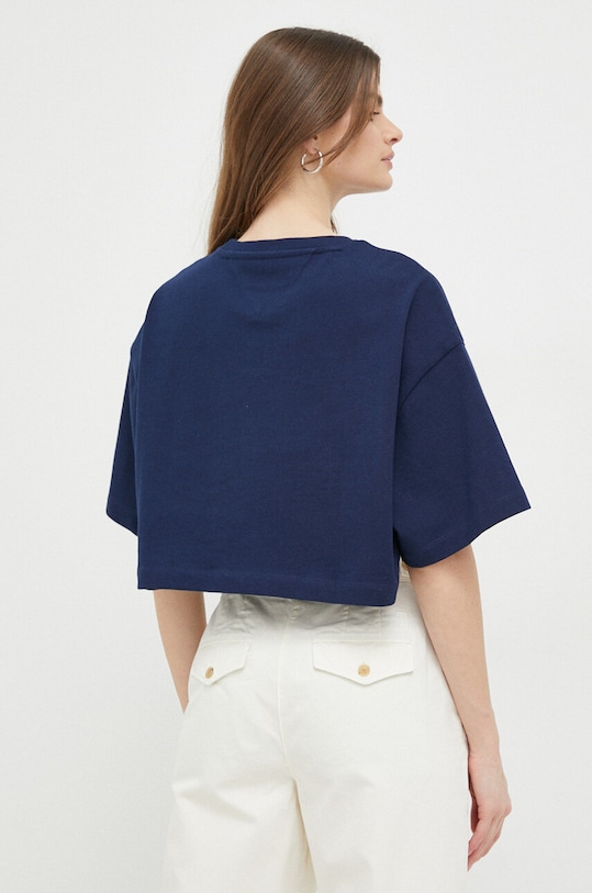 Odzież Tommy Hilfiger t-shirt bawełniany x Shawn Mendes WW0WW38985.PPYX granatowy