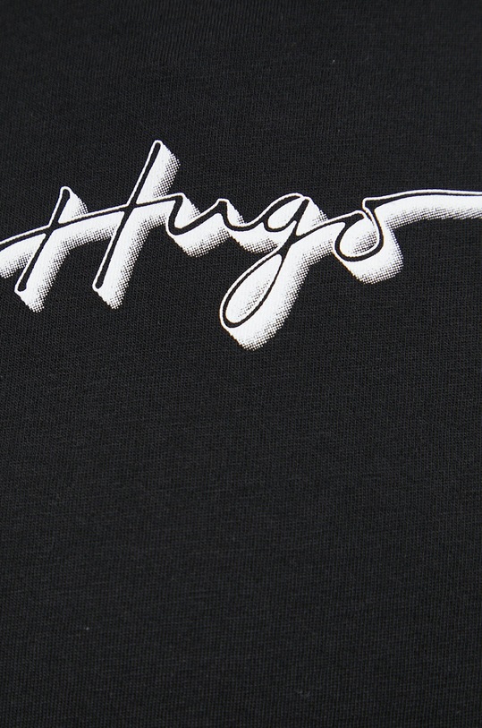 Бавовняна футболка HUGO 50486327 чорний
