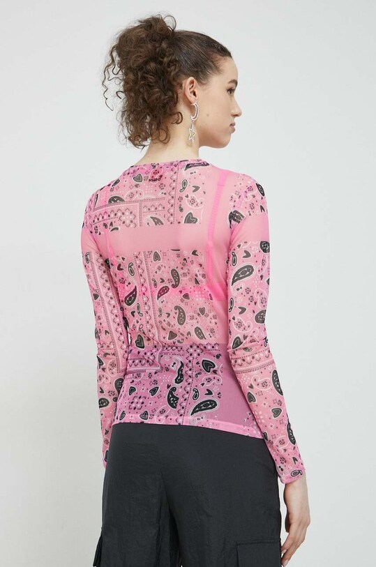 Odzież HUGO longsleeve 50489194 różowy
