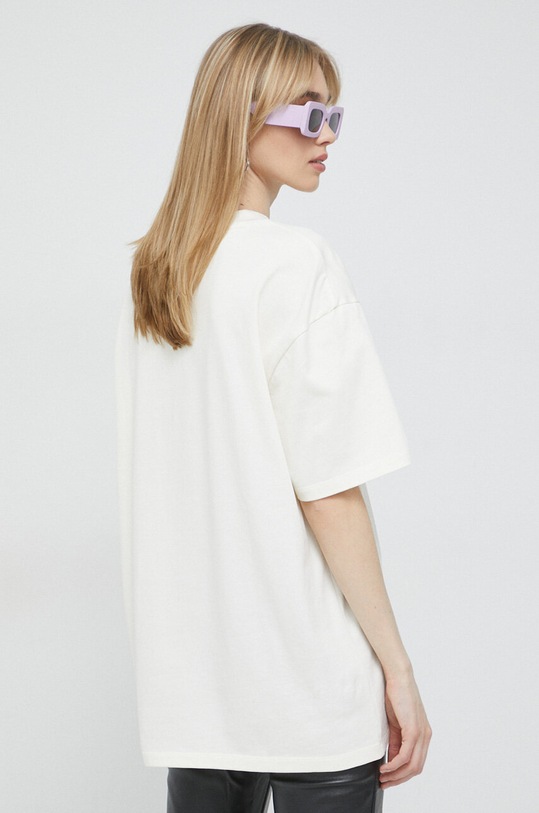 Одежда Хлопковая футболка HUGO 50497682 бежевый