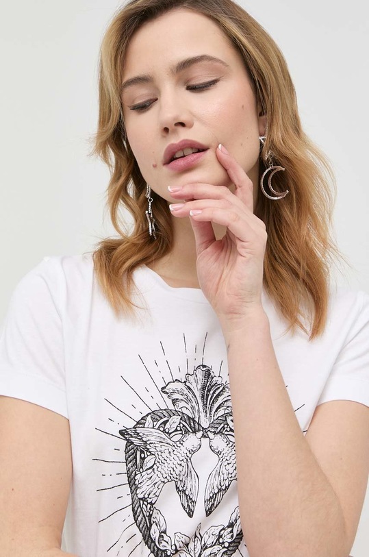 Pinko t-shirt bawełniany biały 100355.A0OO