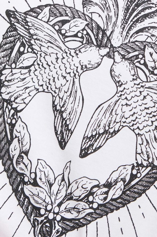 Pinko t-shirt bawełniany 100355.A0OO biały