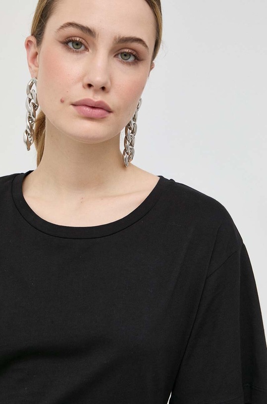 Pinko t-shirt bawełniany 100638.A0MZ czarny