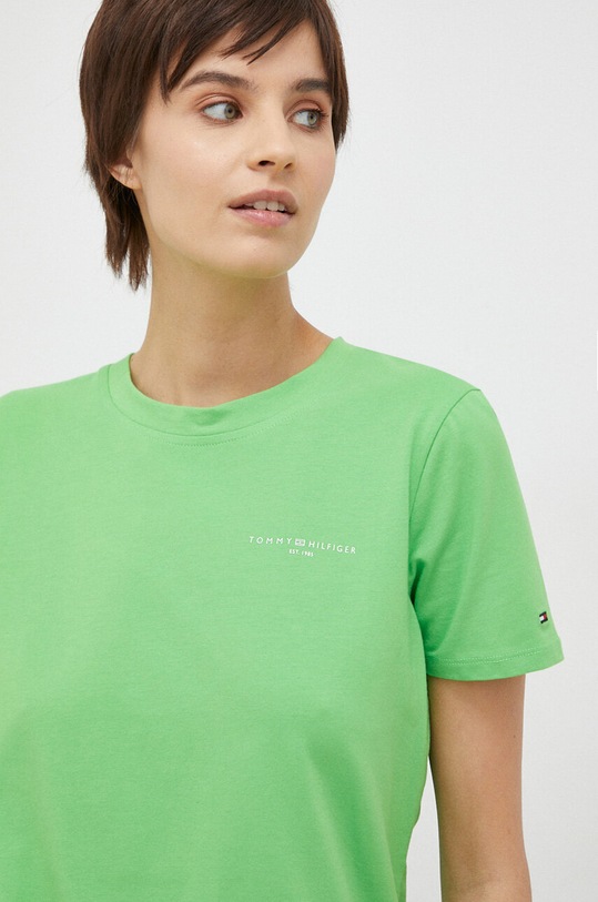 Tommy Hilfiger t-shirt zielony WW0WW37877.PPYX