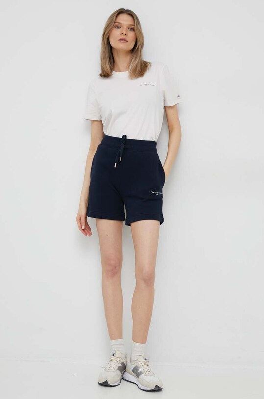 Tommy Hilfiger tricou WW0WW37877.PPYX bej SS24