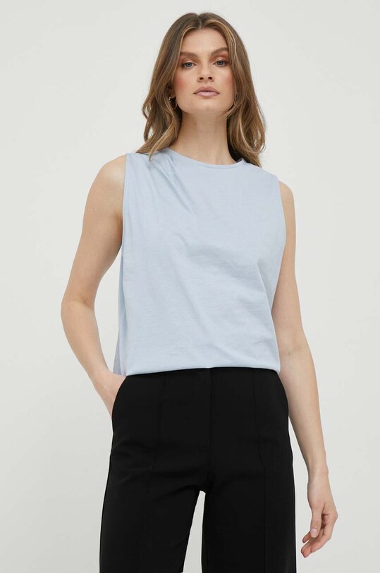Βαμβακερό Top United Colors of Benetton κανονικό μπλε 3096DH00K.3L3