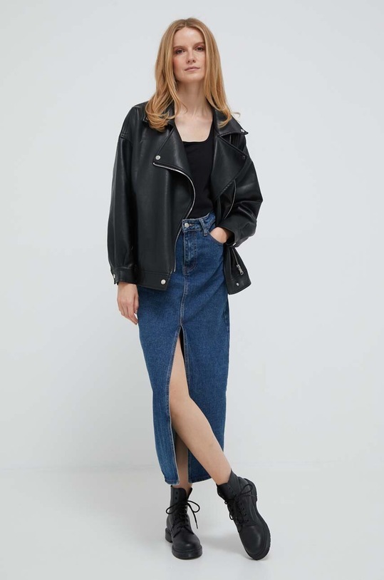 United Colors of Benetton top 3Z1RDH00L.100 fekete AA00