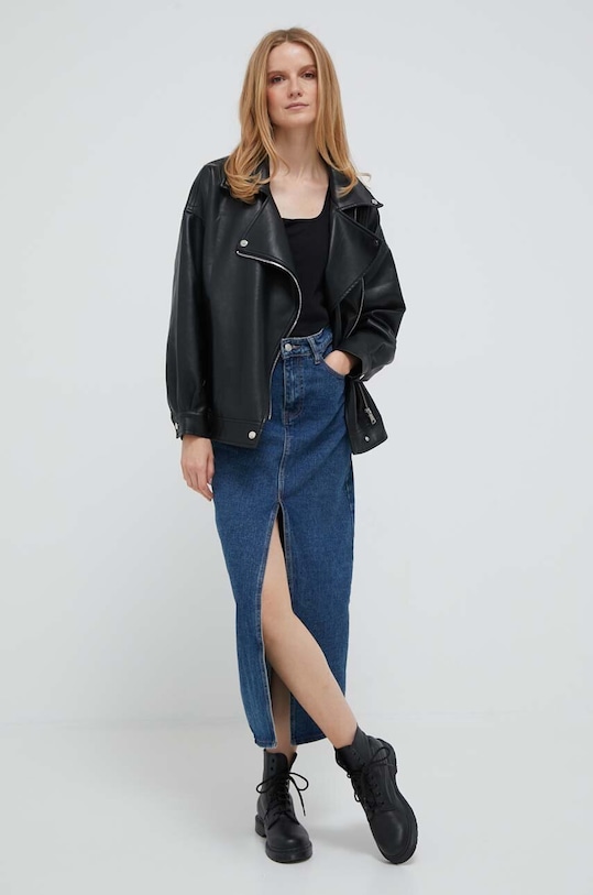 United Colors of Benetton top 3Z1RDH00L.100 fekete AA00