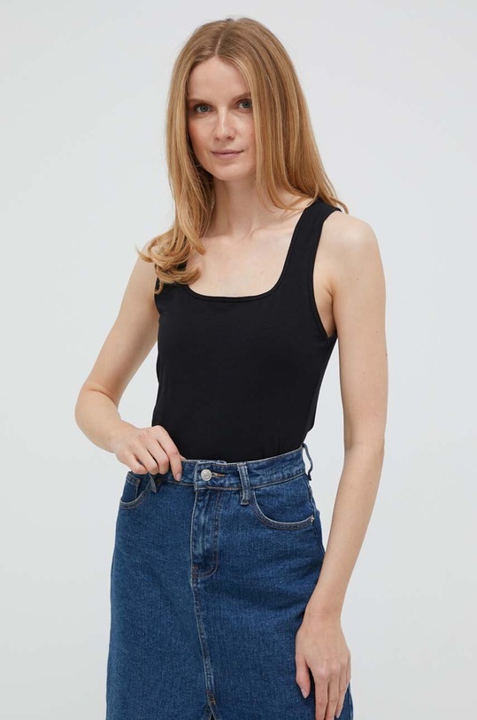 United Colors of Benetton top fekete 3Z1RDH00L.100