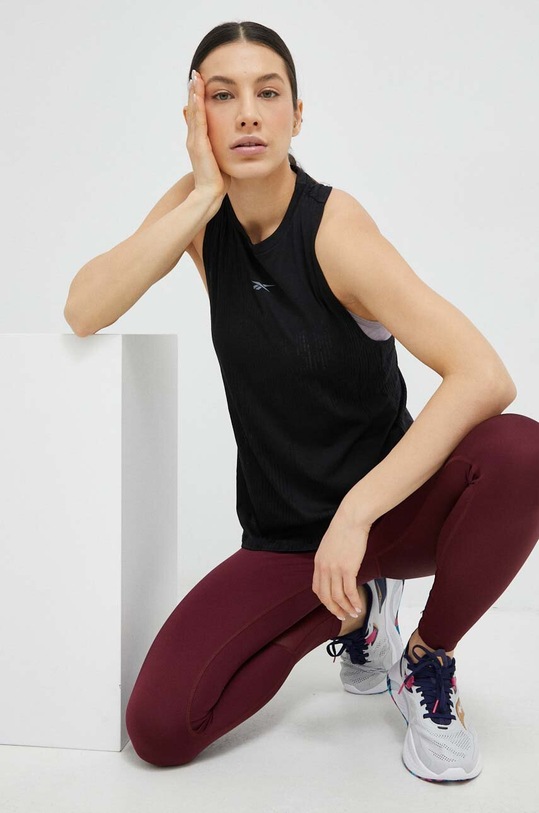 Reebok top de antrenament Burnout HS7788 negru SS23