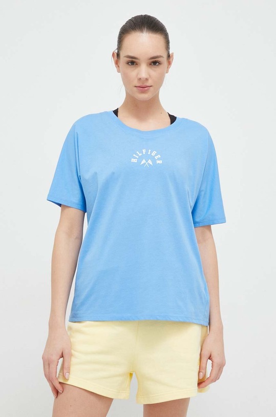 Bavlněné tričko Tommy Hilfiger modrá S10S101678.PPYX