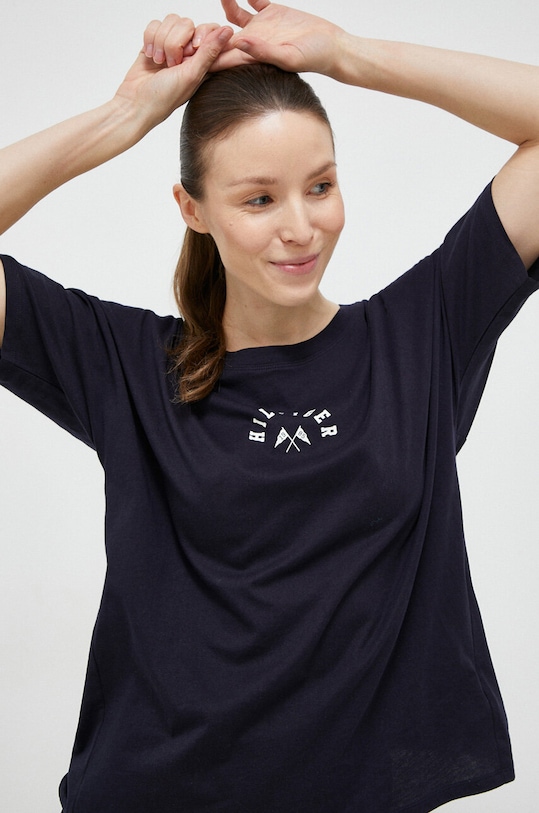 Tommy Hilfiger t-shirt bawełniany S10S101678.PPYX granatowy