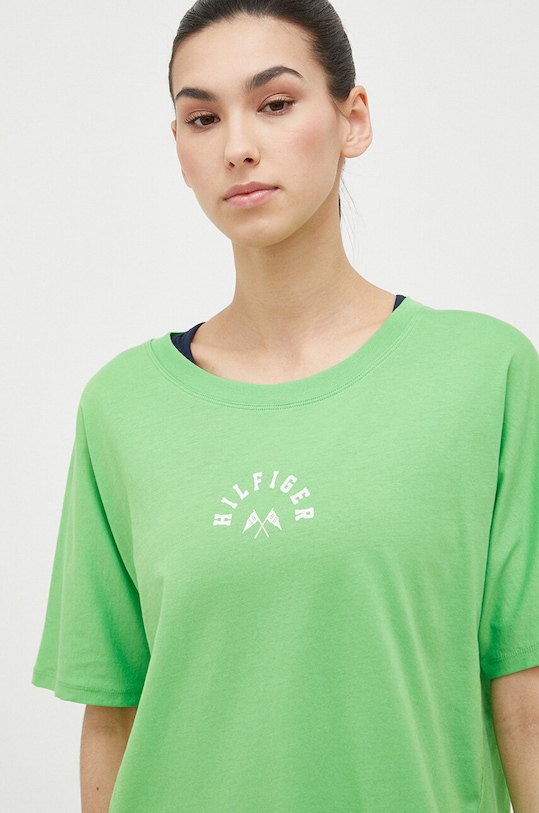 Tommy Hilfiger t-shirt bawełniany zielony S10S101678.PPYX