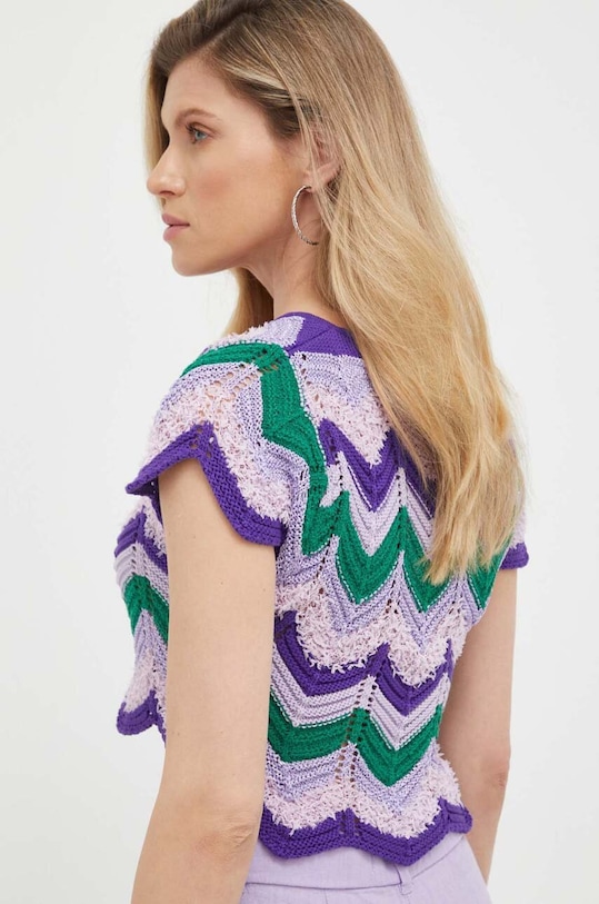 Odzież Pinko t-shirt 101171.A0V0 fioletowy