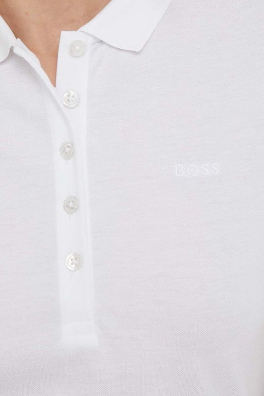BOSS polo bawełniane biały 50490960