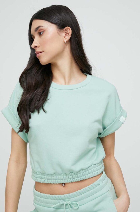 Homewear majica kratkih rukava United Colors of Benetton zelena 31NB3M03H.34P
