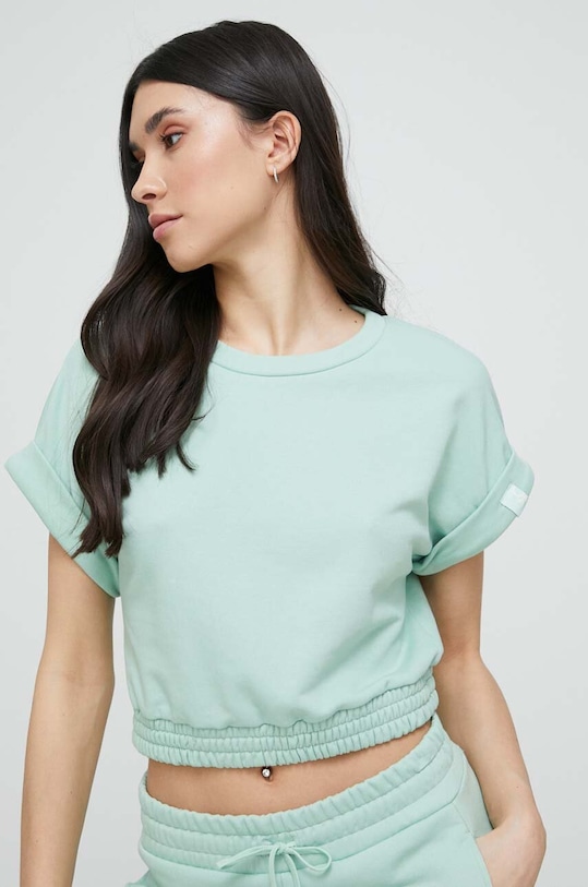 Футболка лаунж United Colors of Benetton зелений 31NB3M03H.34P