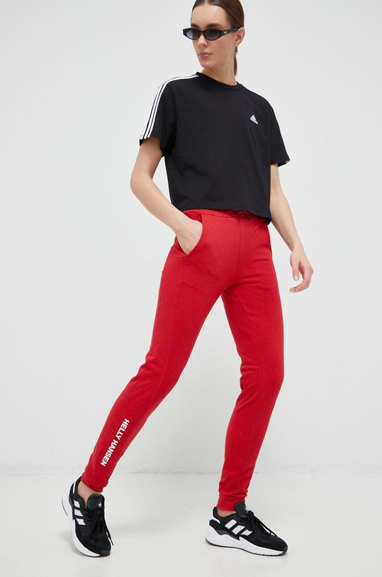 adidas t-shirt bawełniany Essentials HR4913 czarny SS23