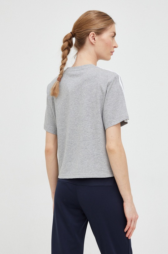 Oblečení Bavlněné tričko adidas HR4916 šedá