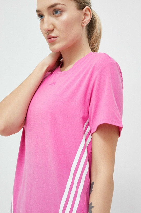 adidas Performance tricou de antrenament Train Icons roz HS2356