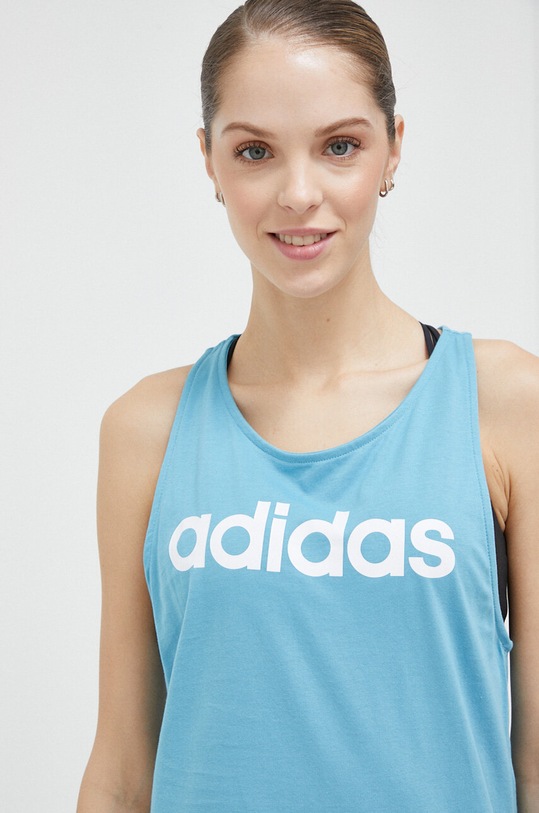 Pamučni top adidas plava ID0029