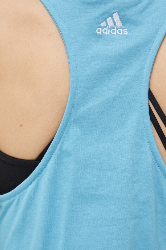 Pamučni top adidas ID0029 plava